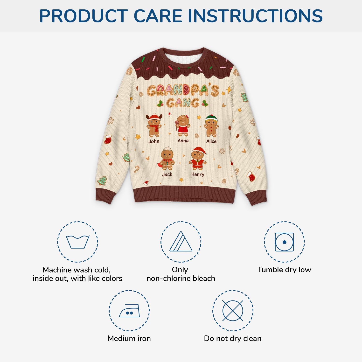 5790WUS4 personalized parent gifts gingerbread man ugly christmas sweater 5790W3YZB_ebf70106 1b4d 4e5c 8bc5 abf4ad5e9e87