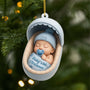 5793OUS1 3d printing effect personalized acrylic ornaments babys 1st christmas gifts 5793OKZTK