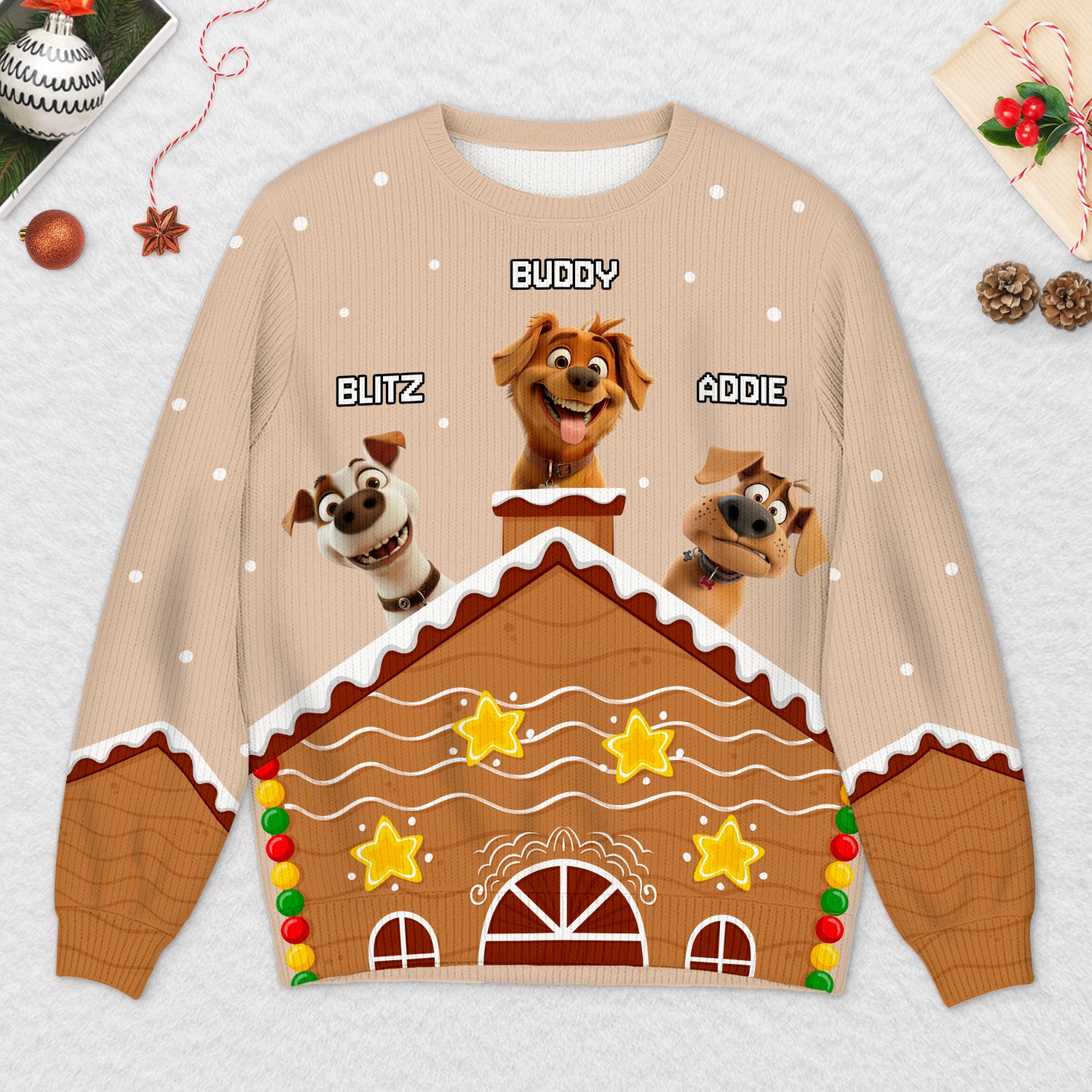 5796WUS2 personal gifts for dog lovers dog ugly christmas sweater 5796W8YCC