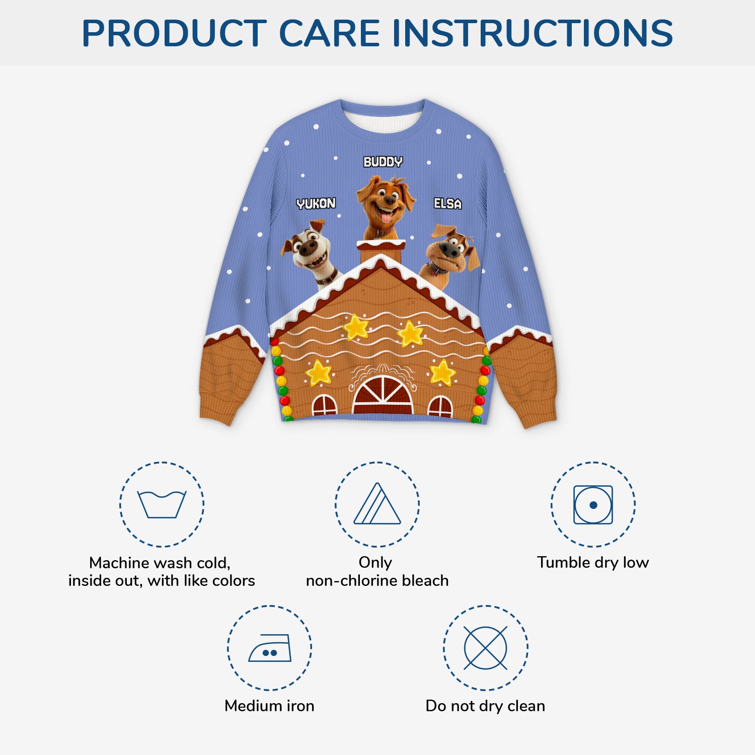 5796WUS4 personal gifts for dog lovers dog ugly christmas sweater 5796W8YCC