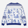 5799WUS3 personalized dog gifts blue toile ugly christmas sweater 5799WTMMC