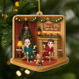5804OUS1 3d printing effect couple with cat ornament_ custom acrylic xmas ornaments 5804OKQQD