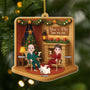 5804OUS1 3d printing effect couple with dog ornament_ custom acrylic xmas ornaments 5804OKQQC