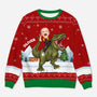 5806WUS1 dinosaur ugly christmas sweater with photo custom gifts for kids 5806WTZAK