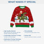 5806WUS5 dinosaur ugly christmas sweater with photo custom gifts for kids 5806WTZAK