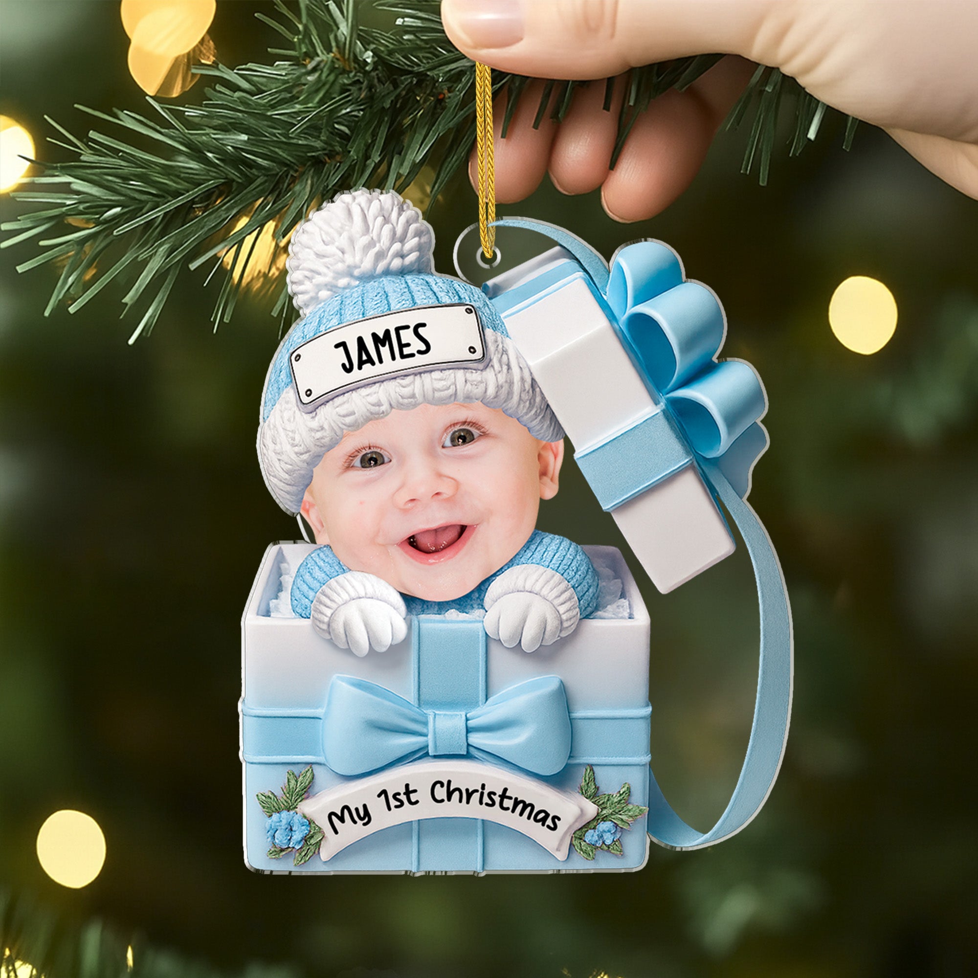 5807OUS2 3d printing effect personalized babys first christmas ornaments_ acrylic 5807O8LMK