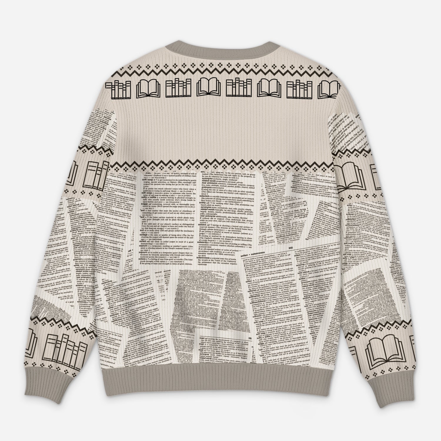 5814WUS3 personalized gifts for book lovers womens ugly christmas sweater 5814WKMZA