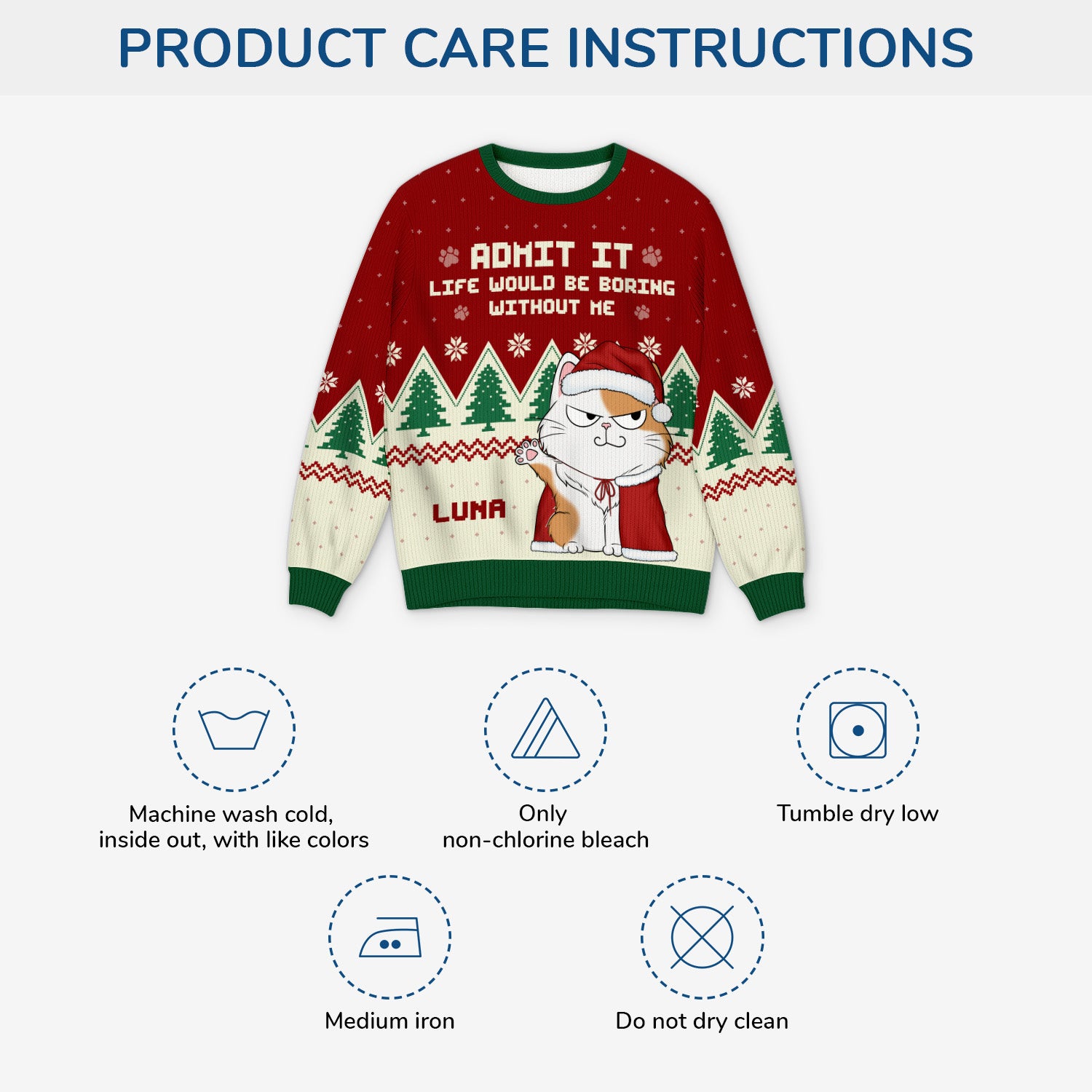 5818WUS4 custom cat ugly christmas sweater funny gifts for cat lovers 5818W6LTD_9eb50eb1 b308 4aea a034 05f3fc4bc9ed