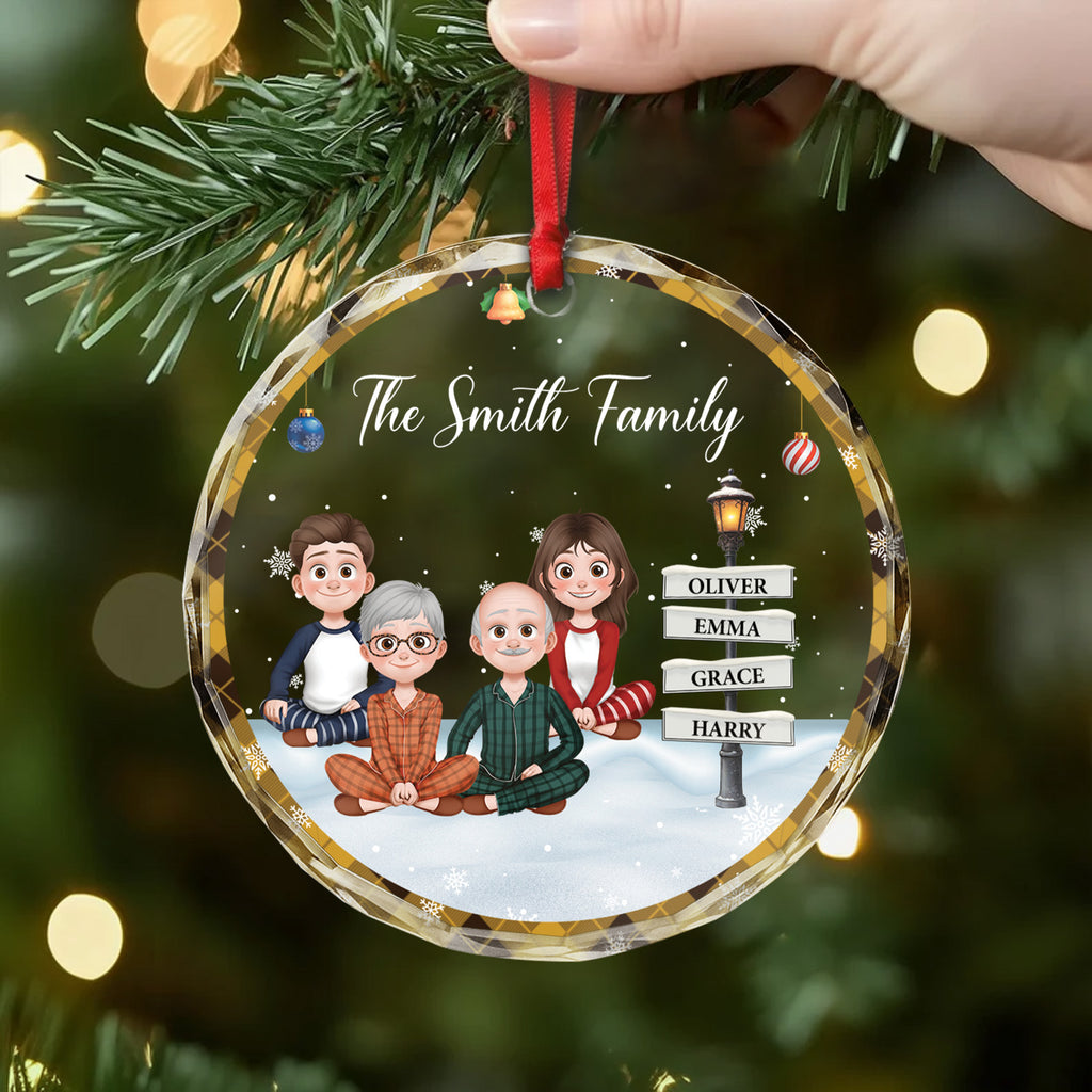 5841OUS2 custom family gifts glass christmas ornaments with family names_ 5841OTY5I