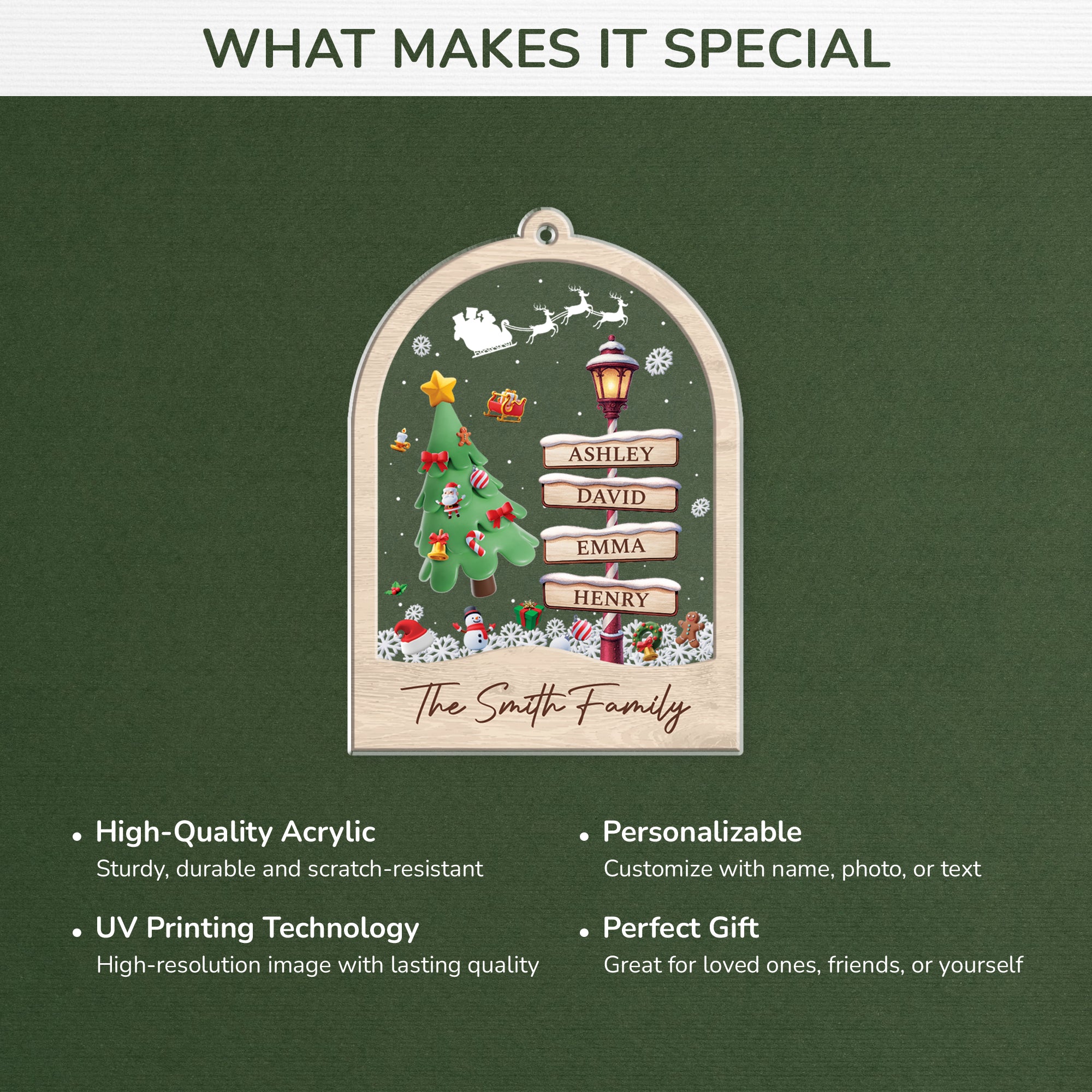 5843OUS4 custom family gifts acrylic christmas ornaments with names_ 5843O8TNI