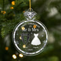 5845OUS1 personalized wedding christmas ornaments for couples first christmas as mr and mrs 5845O8QQG