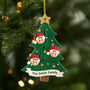 5848OUS1 3d printing effect personalized family name gifts acrylic christmas tree ornaments 5848OKMTI