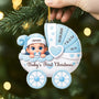 5850OUS2 3d printing effect personalized acrylic babies first christmas ornament 5850O8MNK