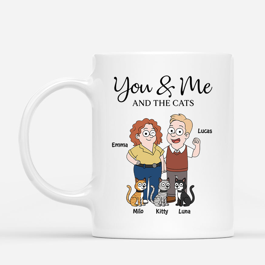 5854MUS1 personalized gifts for couples you me and the cats mug 5854MKQ7D