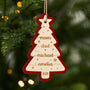 5858OUS1 custom family gifts 2 layered wood christmas tree ornaments with names 5858OKUTI