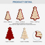 5858OUS3 custom family gifts 2 layered wood christmas tree ornaments with names 5858OKUTI