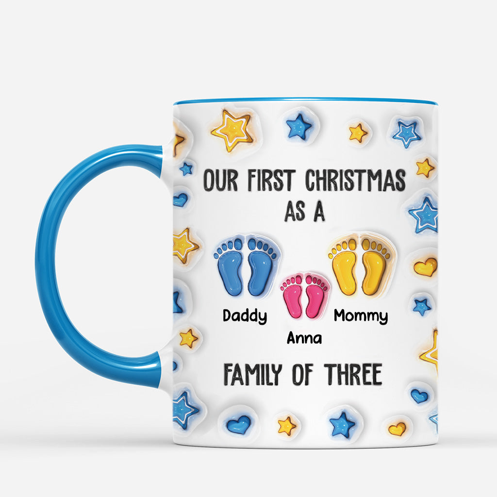 5859MUS2 3d printing effect first christmas as a family of 3 mug custom newborn gifts 5859M8QTI