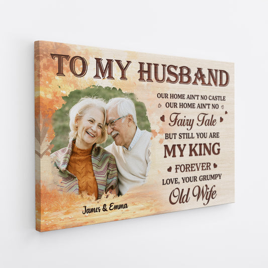 5861CUS2 personalized couple gifts to my wife canvas from husband 5861C3HZG