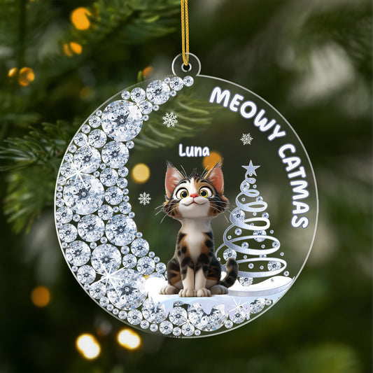 5867OUS1 3d printing effect acrylic cat christmas ornaments gifts for cat lovers 5867OKQMD