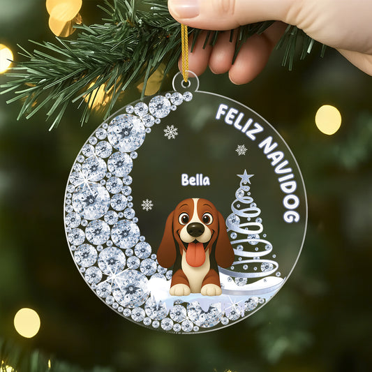 5867OUS2 3d printing effect acrylic dog christmas ornaments gifts for dog lovers 5867OKQMC