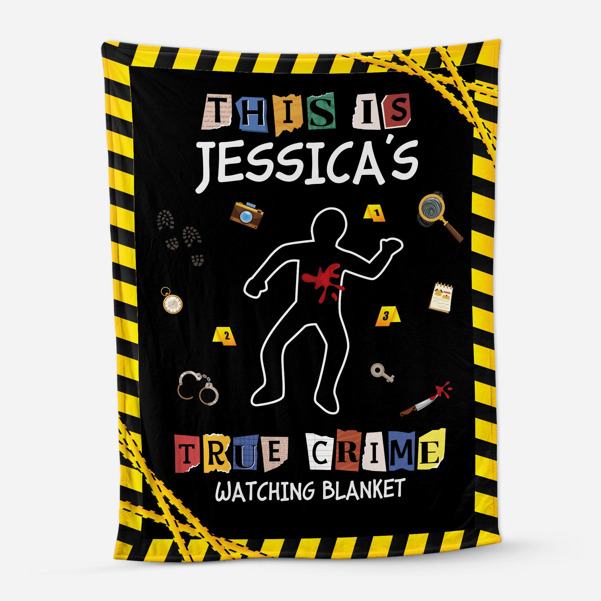 5873BUS1 custom fleece blankets this is my true crime watching blanket_ 5873BTVNA