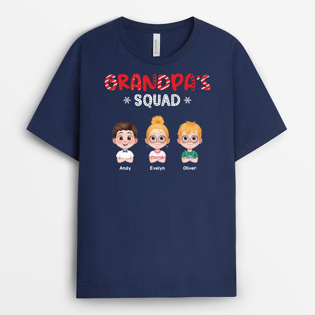 5880AUS2 santa squad shirt personalized christmas gifts for grandparents 5880ATLAA