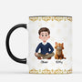 5884MUS2 personalized cat and owner mug_ just a girl who loves her cat 5884M3YMD