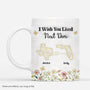 5886MUS1 i wish we lived closer mug custom xmas gifts for friend sister 5886M6LAF