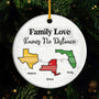 5888OUS1 custom ceramic christmas ornaments family love knows no distance 5888O6VAI