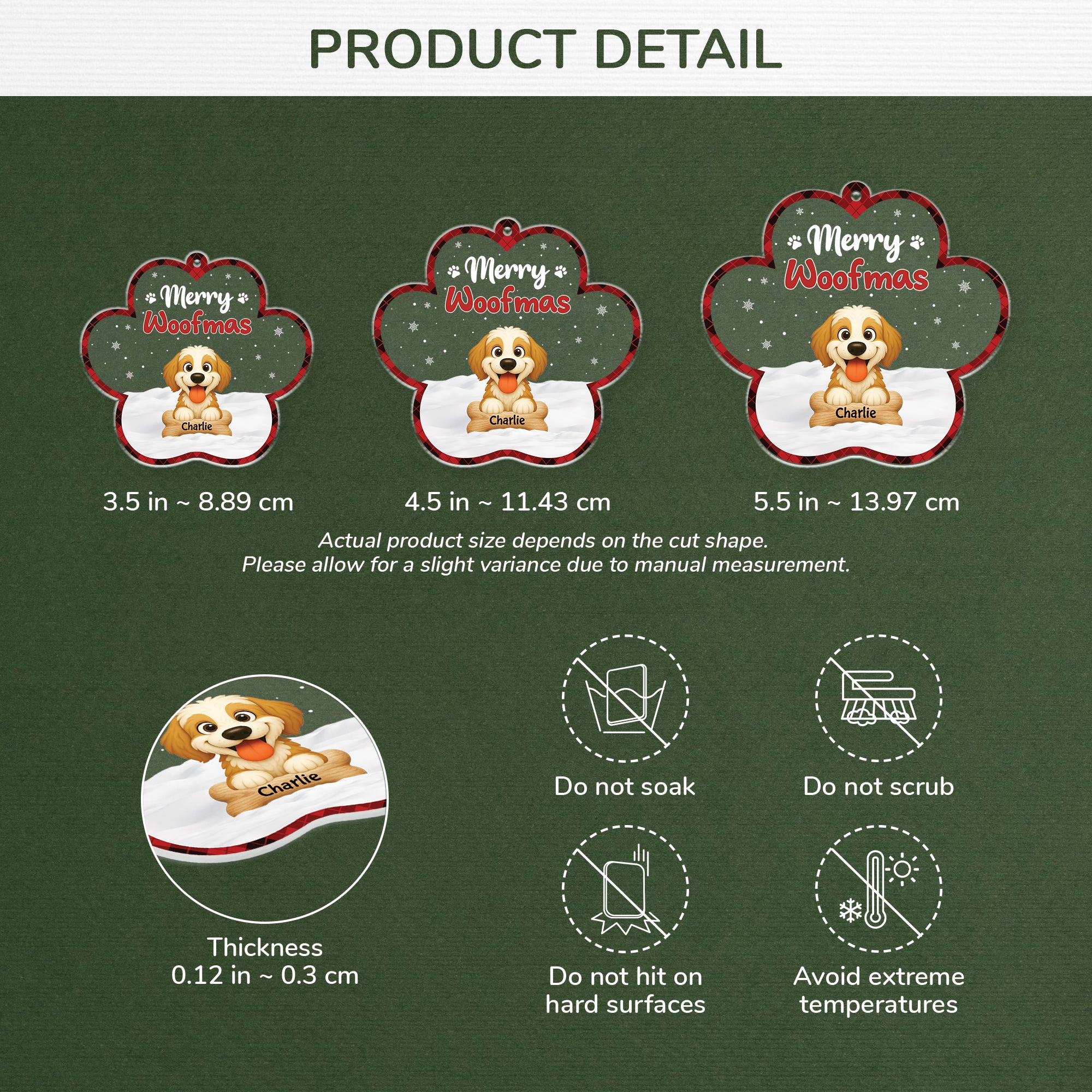 5897OUS3 custom dog christmas ornaments_ acrylic gifts for dog lovers 5897OKZZC