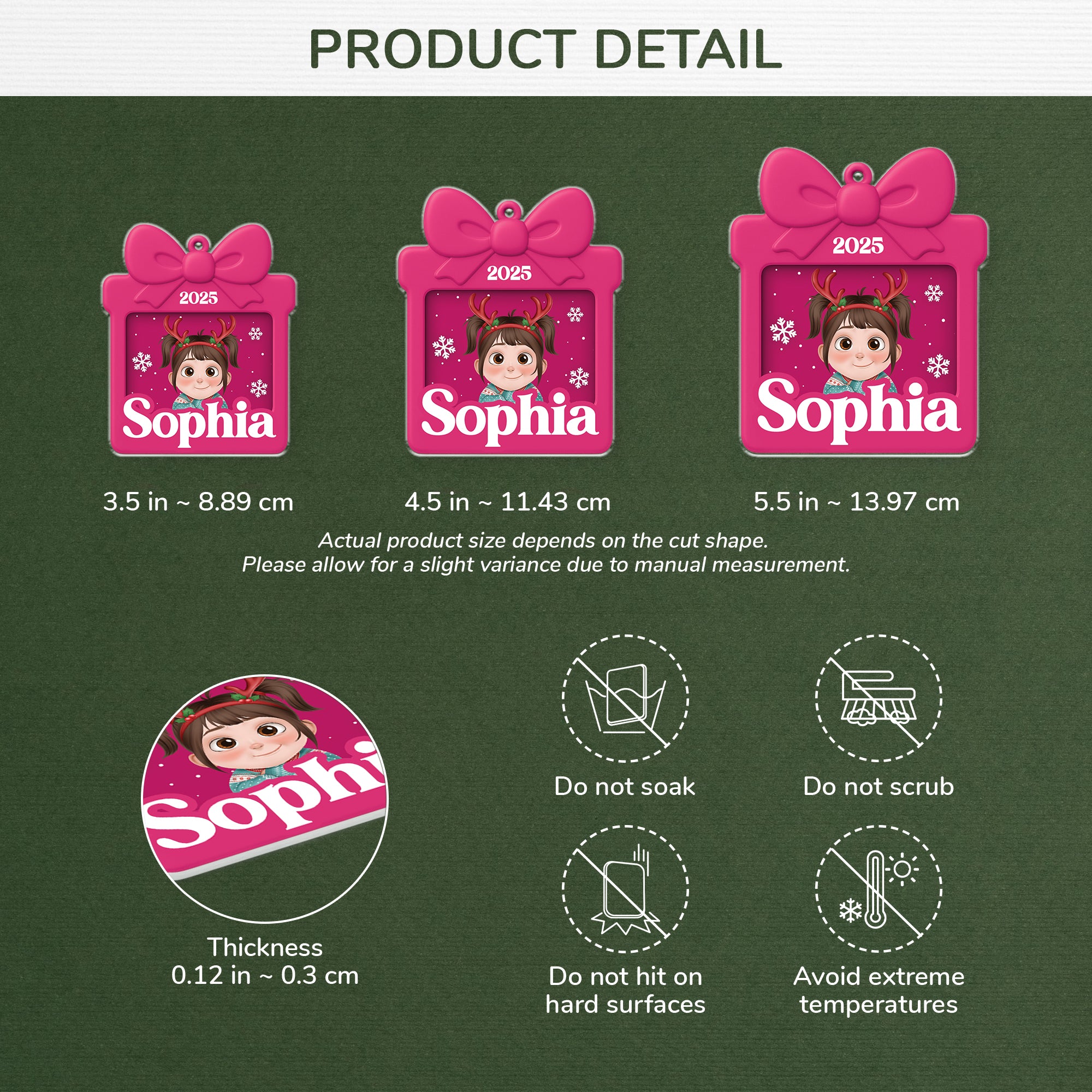 5903OUS3 personalized acrylic ornaments christmas gifts for children 5903OKVZK