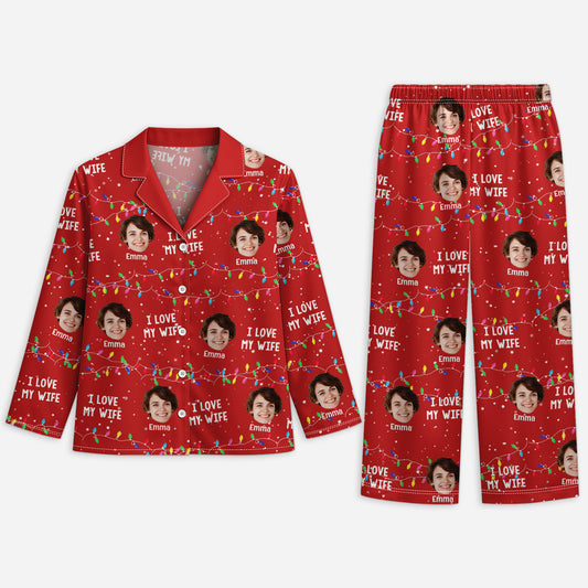 5905VUS1 custom face pajamas_ matching christmas gifts for couples 5905V8HAG