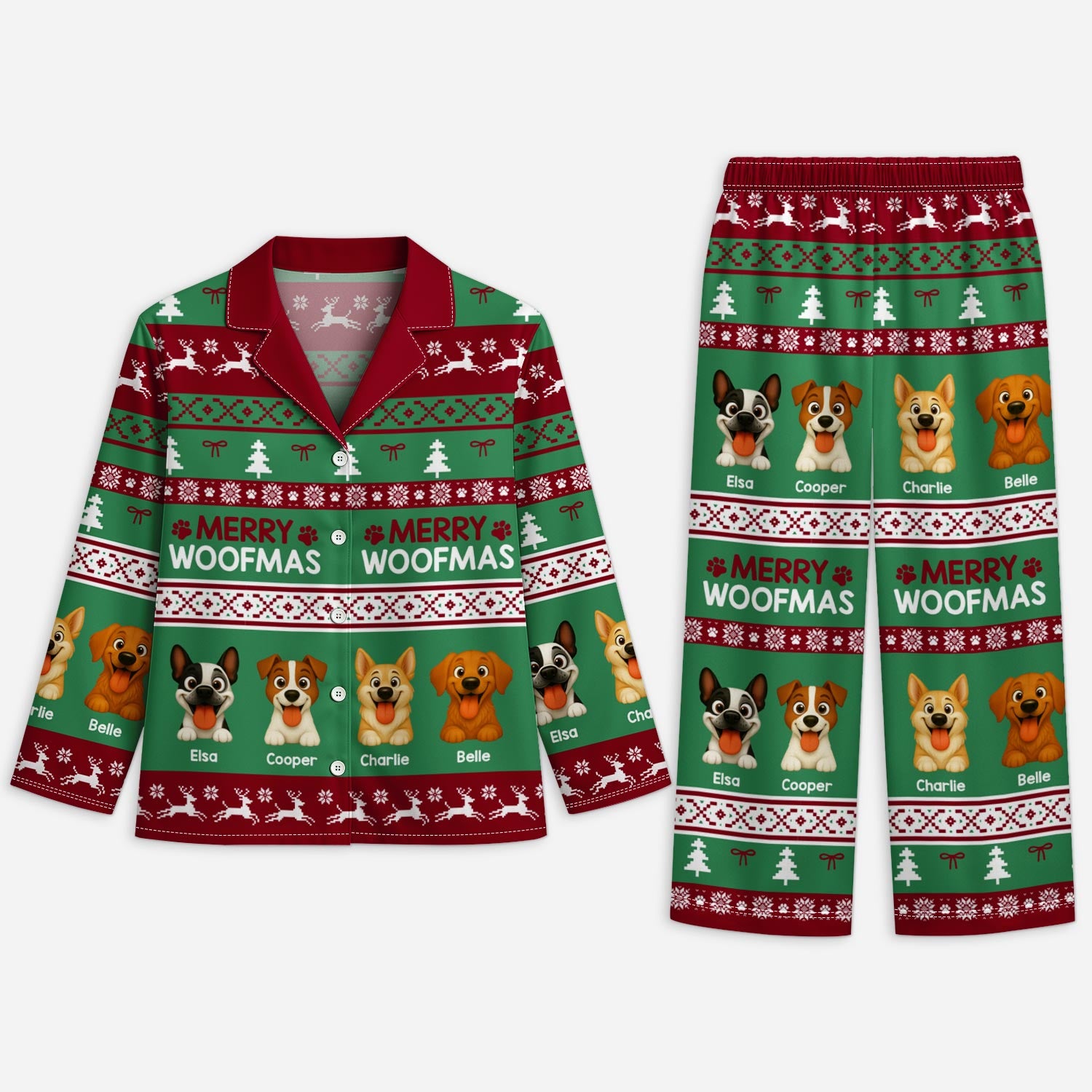 5906VUS1 dog christmas pajamas personalized xmas gifts for dog lovers 5906VKVAC