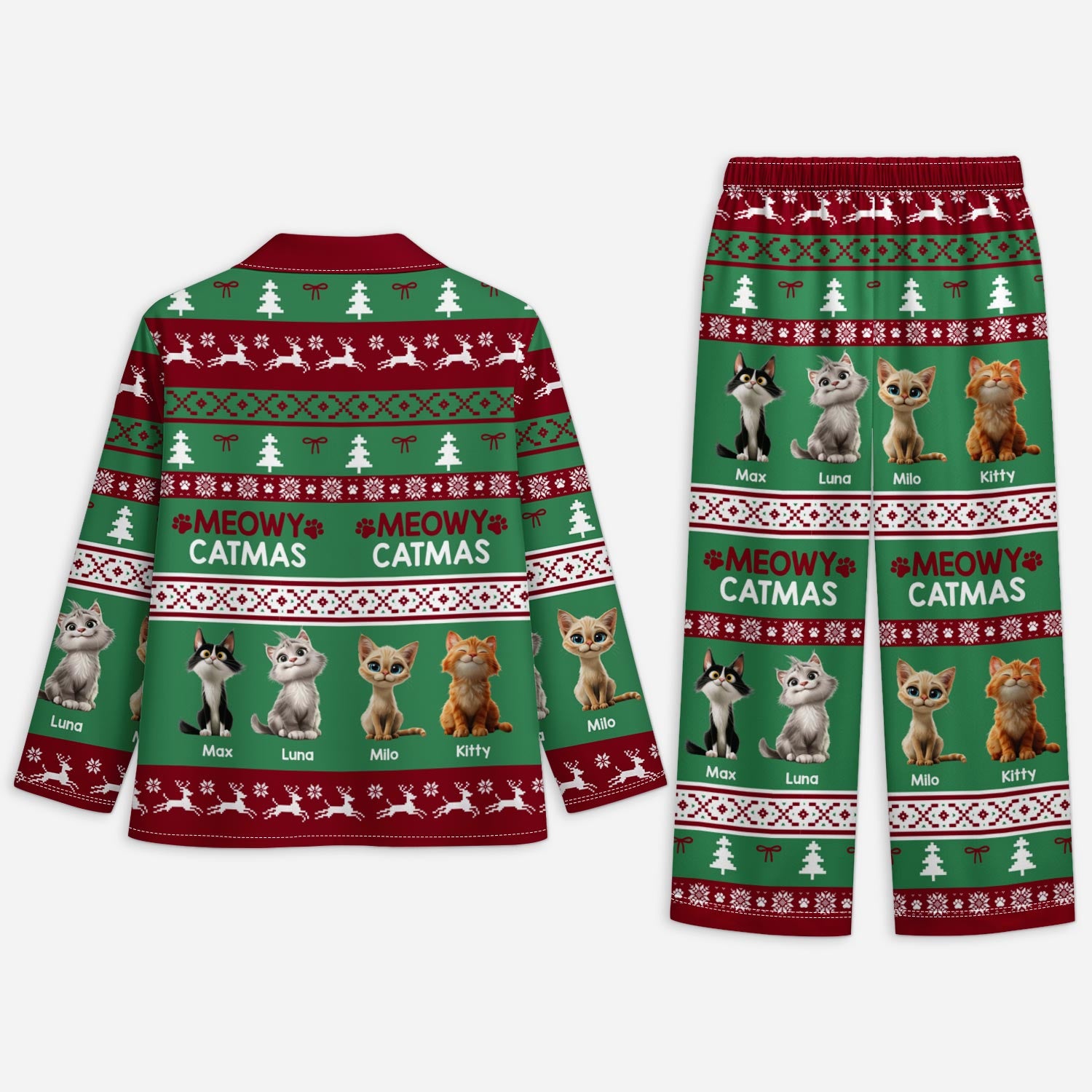 5906VUS2 cat christmas pajamas personalized xmas gifts for cat lovers 5906VKVAD