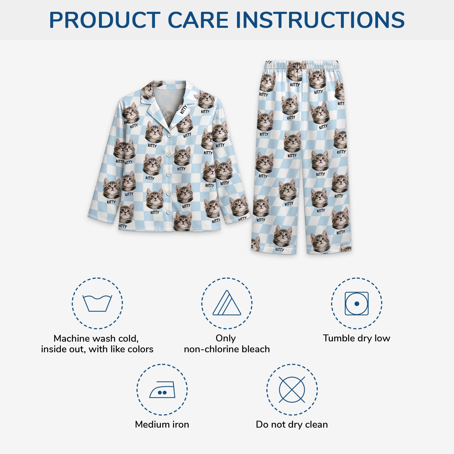 5907VUS4 custom pajamas with cat face_ fun gifts for cat lovers 5907V8TQD