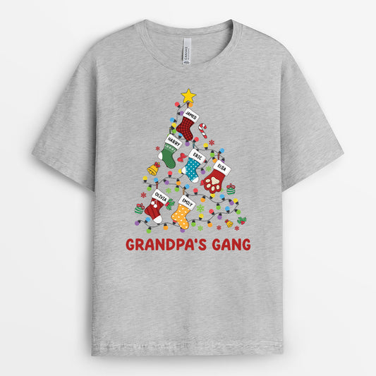 5908AUS2 personalized xmas gifts grandma shirt with grandkids names 5908AKLTA