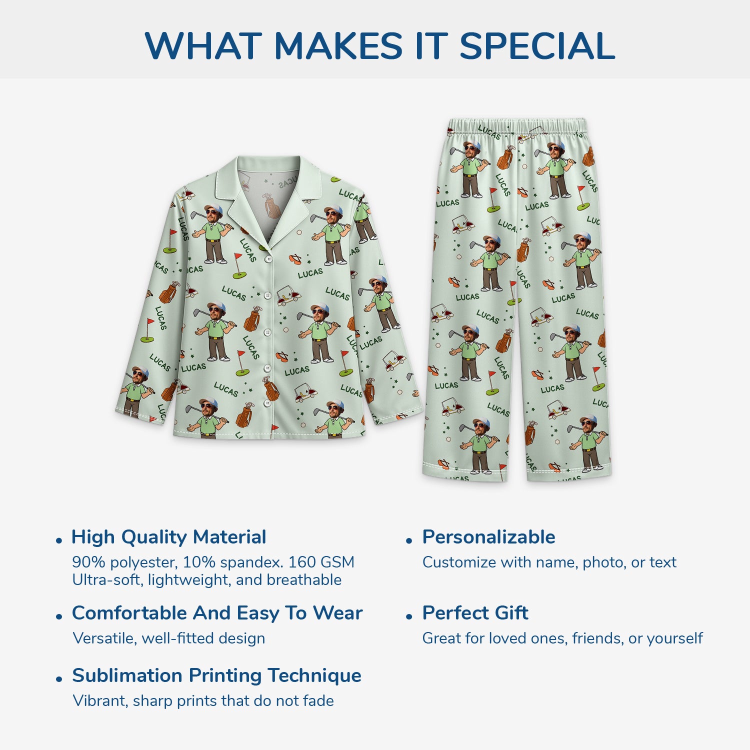 5910VUS5 personalized pajamas with face_s christmas gifts for golfers 5910V3QZB