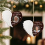 5920OUS2 custom 1 layered wooden ornament xmas memorial photo gifts for loss of dad 5920O8TCB