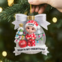 5921OUS2 3d printing effect personalized acrylic first christmas ornaments for newborns 5921O8HTK