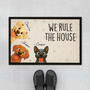 5925DUS1 we rule the house dog doormat personalized gifts for dog owners 5925D8H0C