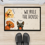 5925DUS2 we rule the house dog doormat personalized gifts for dog owners 5925D8H0C