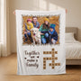 5929BUS2 fleece blanket with family pictures_ personalized crossword gifts 5929B6TMI