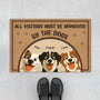 5931DUS1 all visitors must be approved by the dog door mat custom dog lover gifts 5931D6TAC_b459a202 03c4 428c 8946 5579b8d1b114
