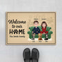 5933DUS1 welcome to our home doormat custom gifts for couples with cats 5933D6HND