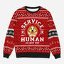 5943WUS1 personalized dog ugly christmas sweater service human do not pet_ 5943WKKNC