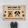 5945DUS1 personalized dog gifts for owners dogs welcome doormat 5945DKL0C