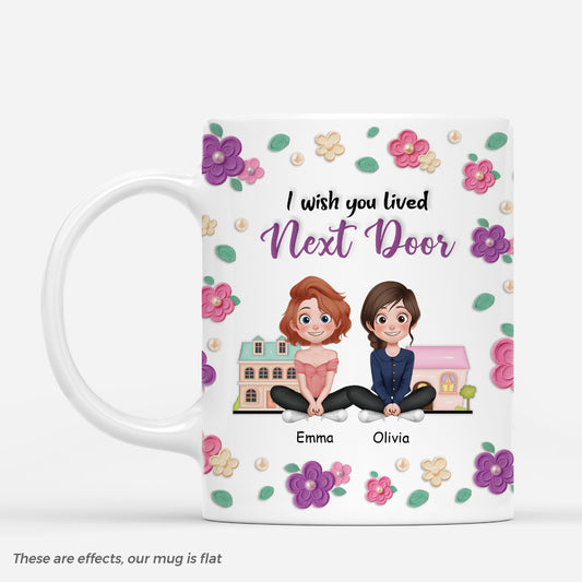 5950MUS1 3d printing effect i wish you lived next door mug custom gifts for friends sister 5950M8VAF