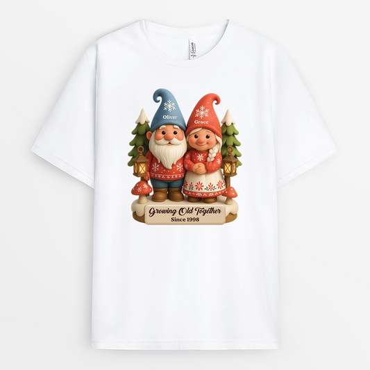 5953AUS1 custom christmas shirts for couples growing old together 5953AKH5G