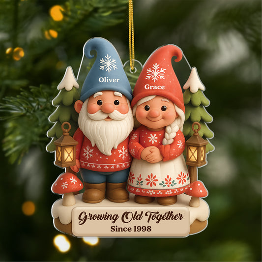 5953OUS1 3d printing effect acrylic gnome ornament_s custom gifts for couples 5953OKVNG