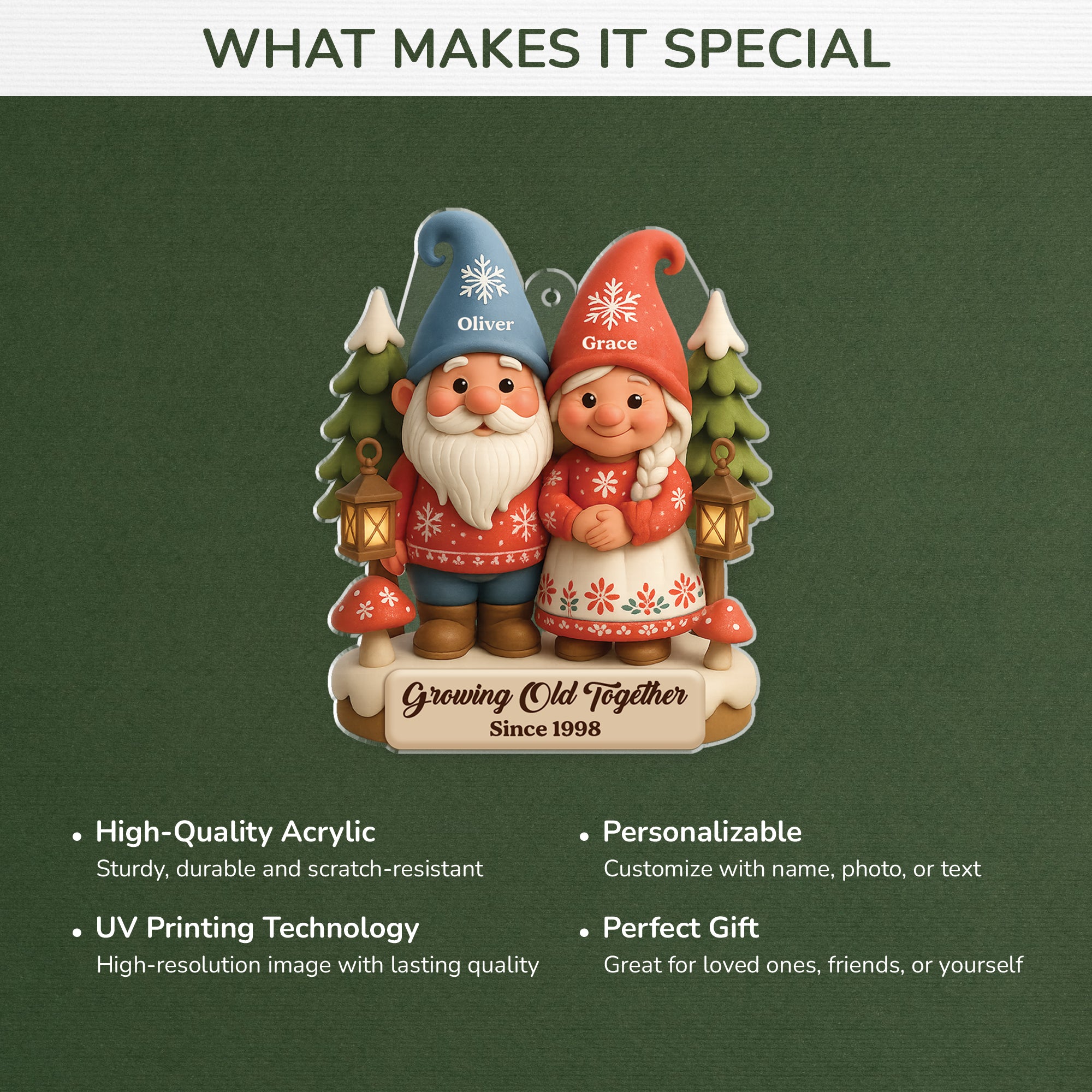 5953OUS4 3d printing effect acrylic gnome ornament_s custom gifts for couples 5953OKVNG